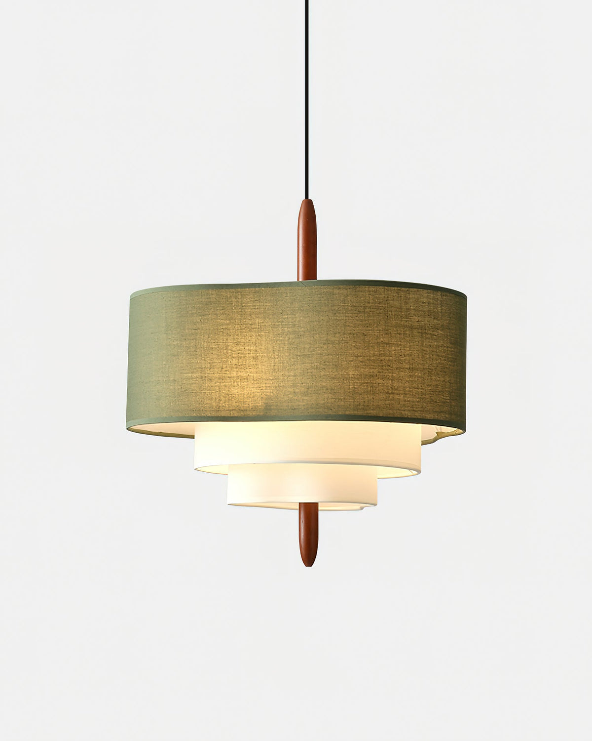 Poppy | Green Fabric Pendant