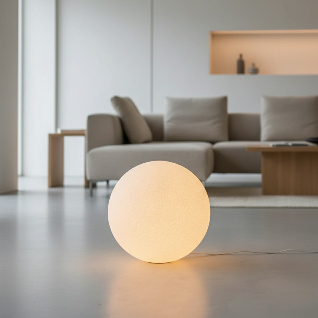 Grace | Resin Globe Floor Lamp