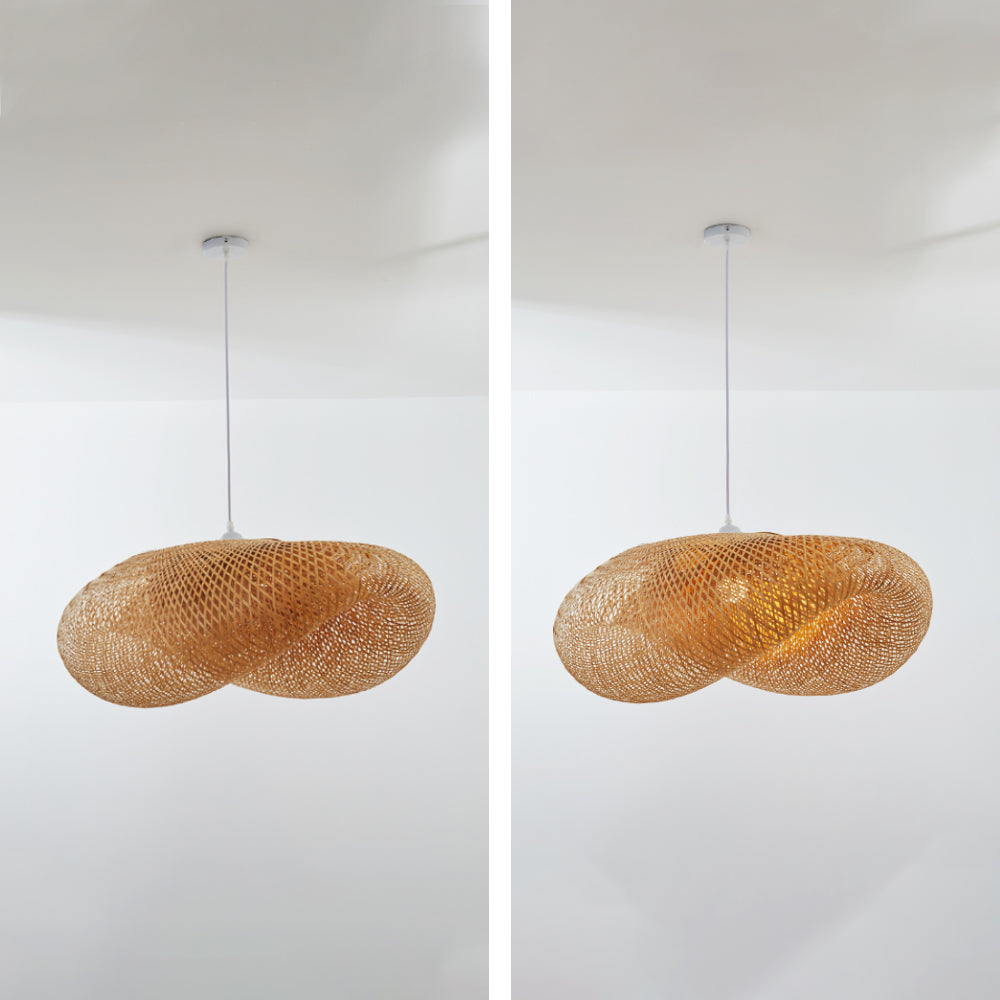 Megan | Bamboo & Wood Pendant