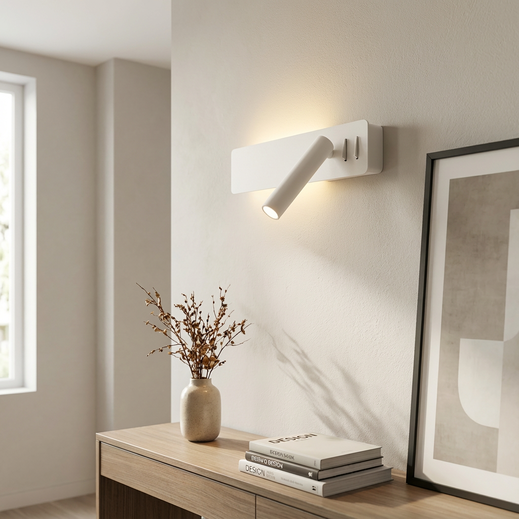 Modern LED Wall Light | Adjustable Angle | Minimalist Design | Nox | Energy Efficient | Bedside or Sofa Mount | Scandinavian Style
