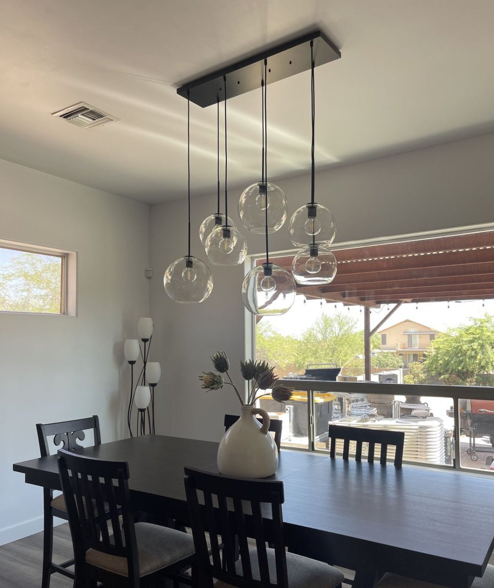 Elsie | Glass Globe Chandelier