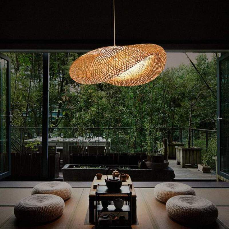Megan | Bamboo & Wood Pendant