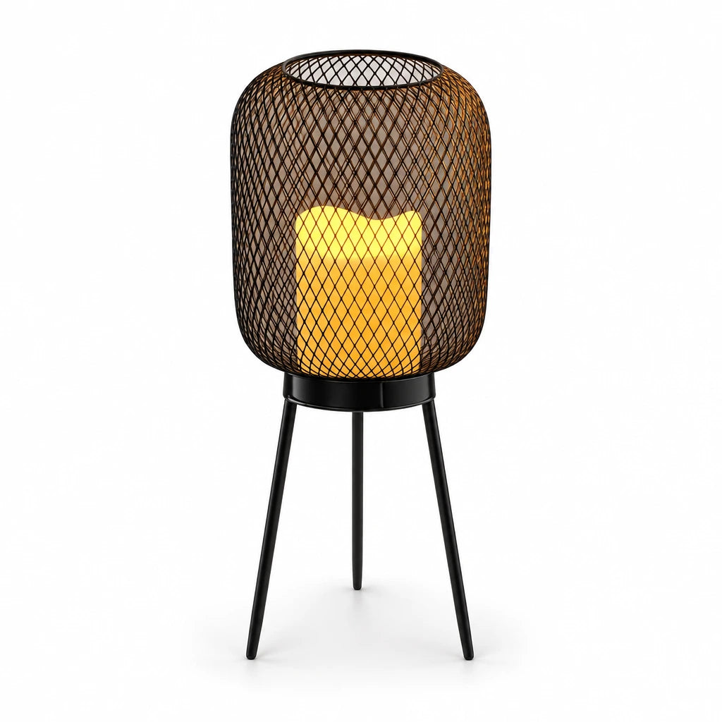 Dervla | Black-Gold Solar Path Light