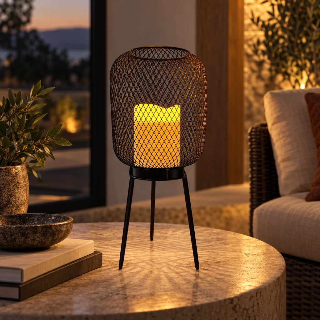 Dervla | Black-Gold Solar Path Light