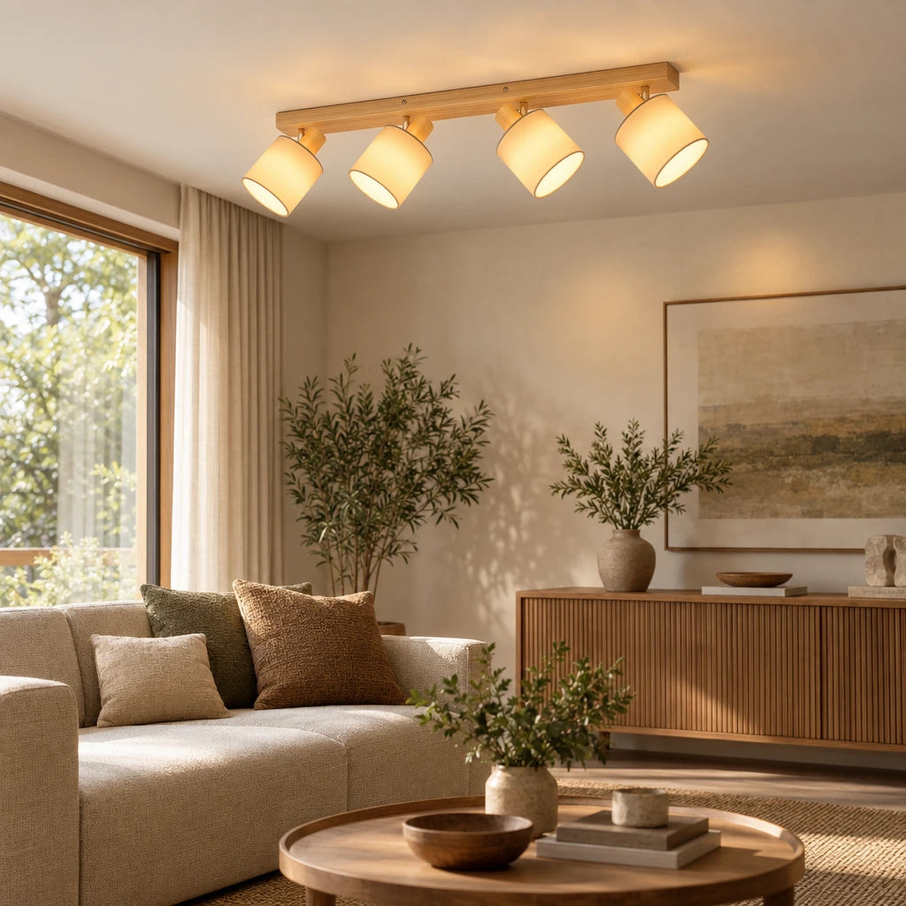 Edwina | Natural Wood Ceiling Spotlight