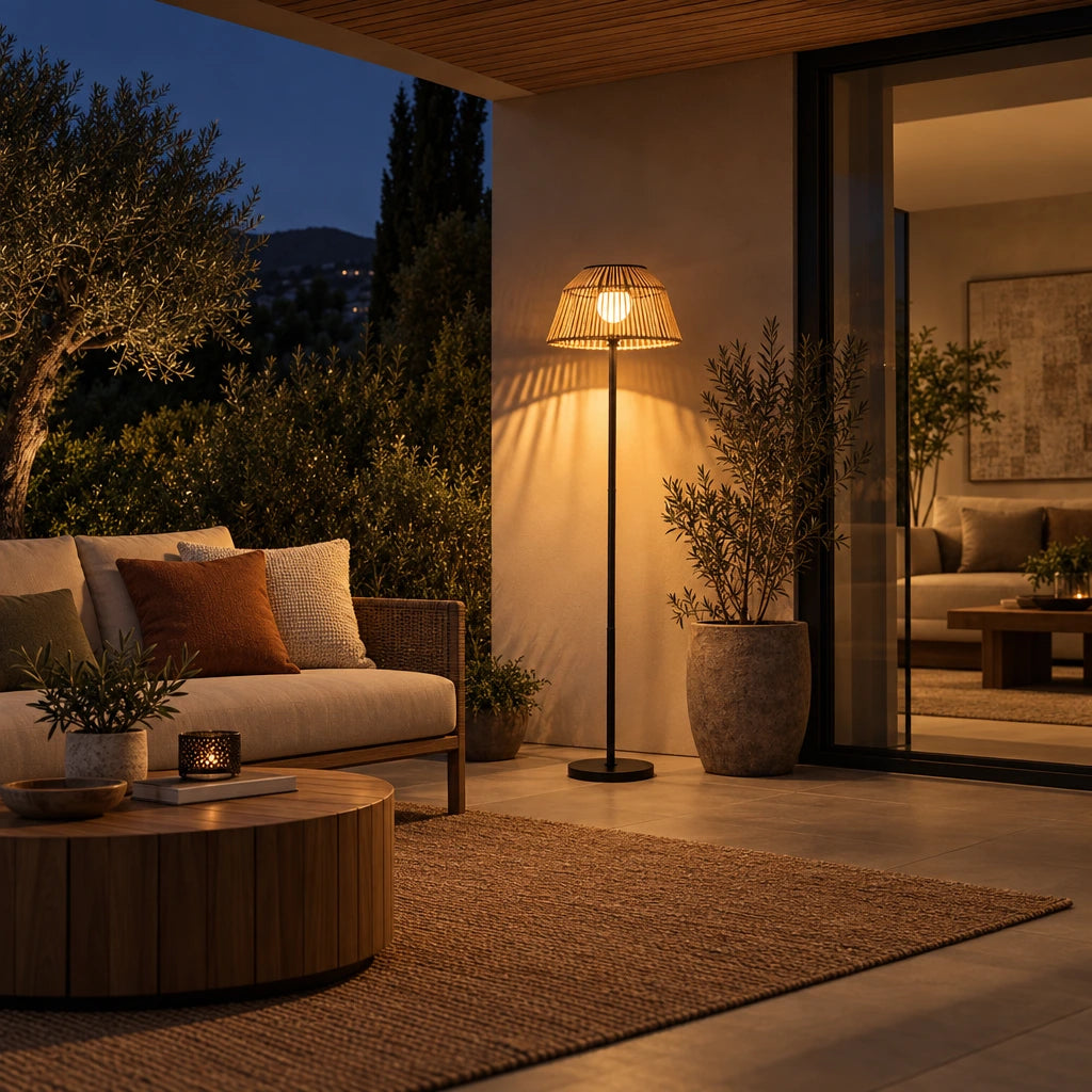 Carmen | Rattan Floor Lamp