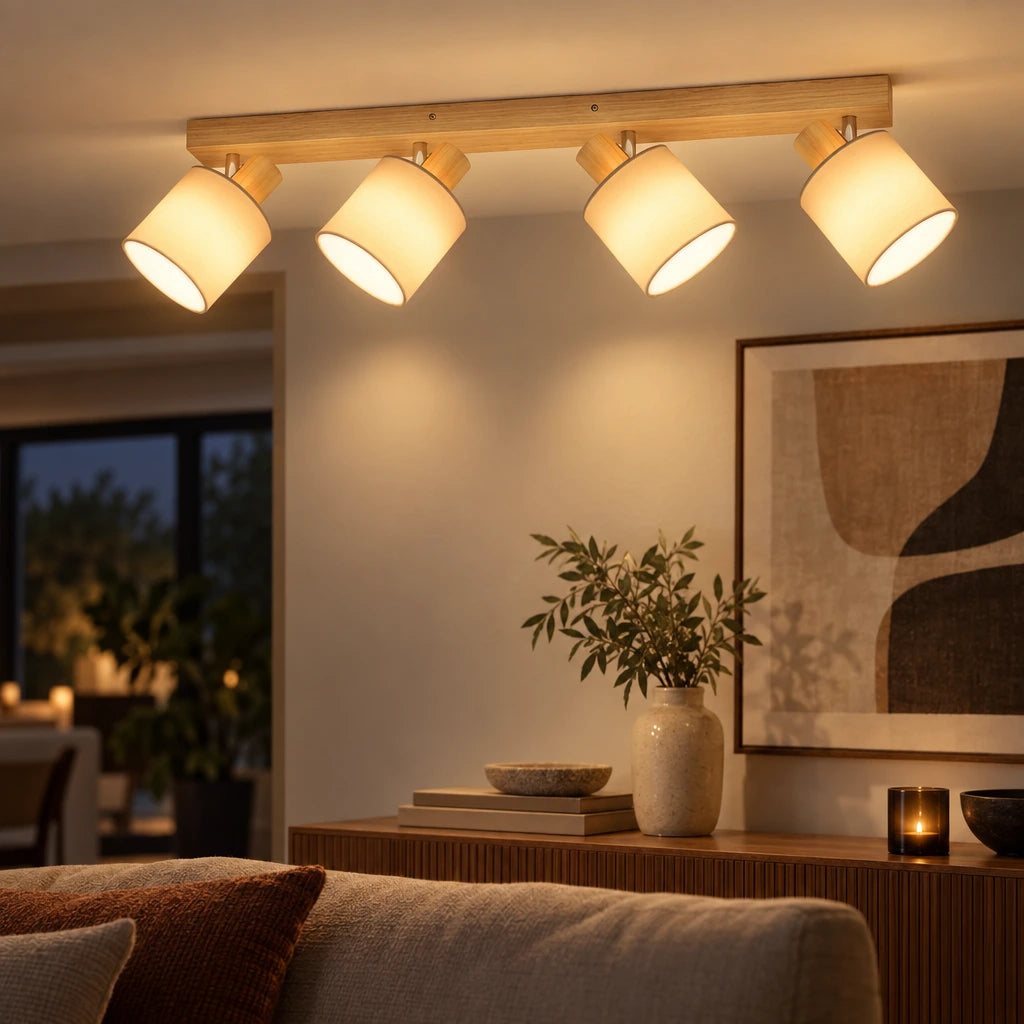 Edwina | Natural Wood Ceiling Spotlight
