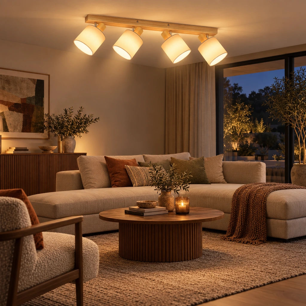 Edwina | Natural Wood Ceiling Spotlight