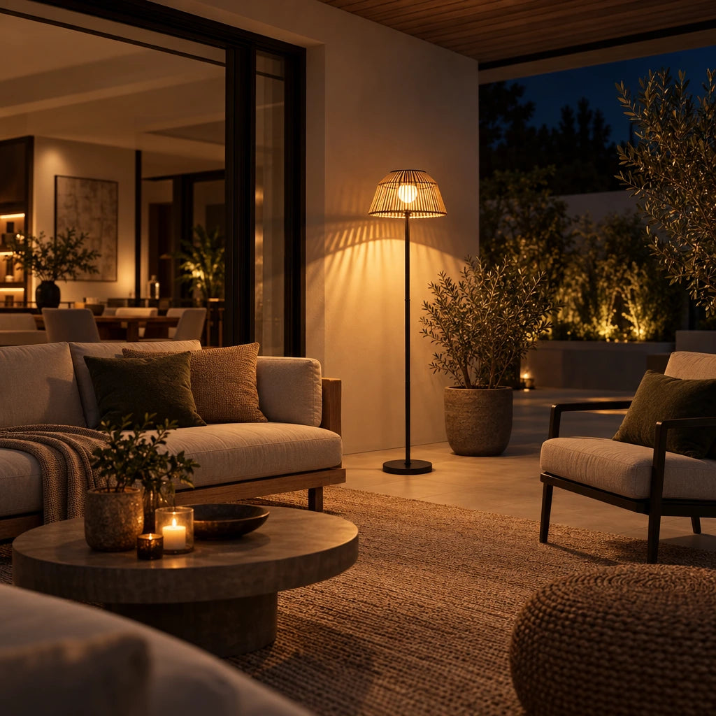 Carmen | Rattan Floor Lamp