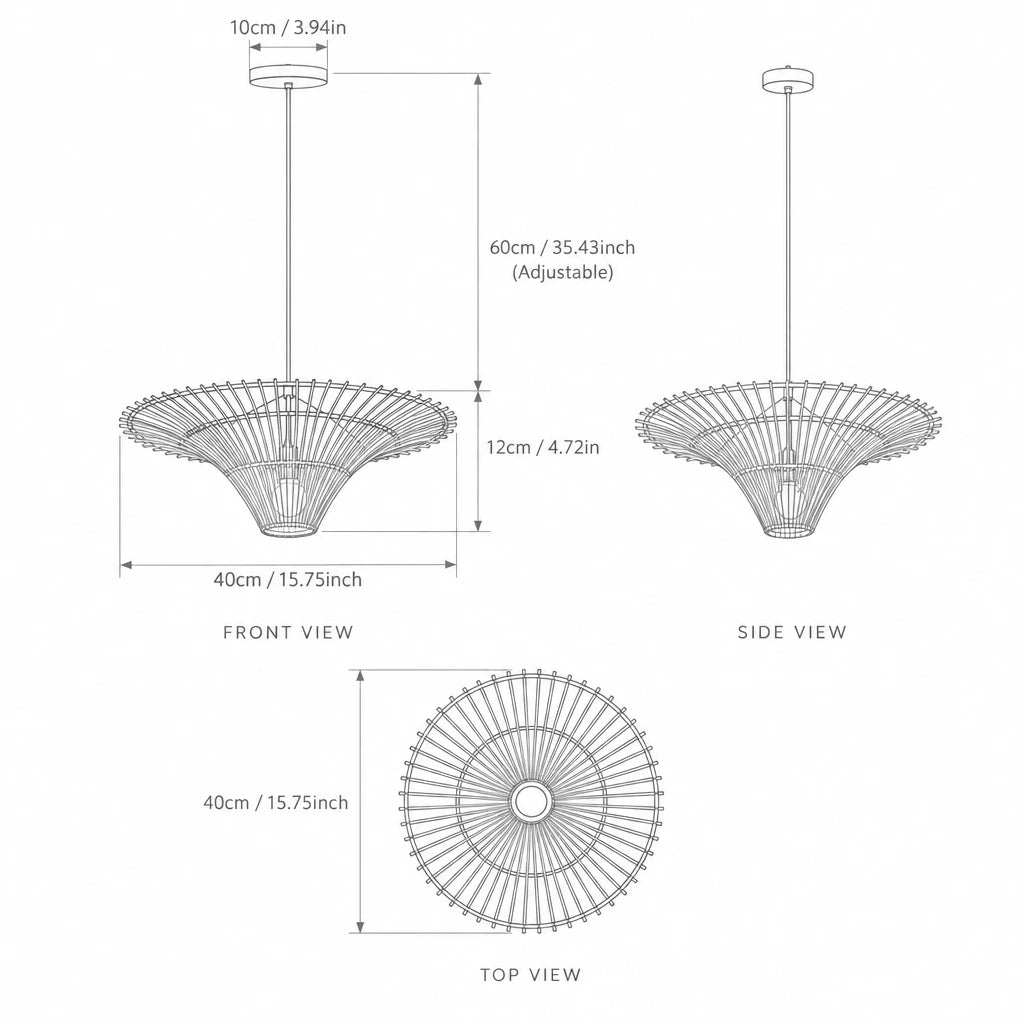 Antonia | Rattan Pendant